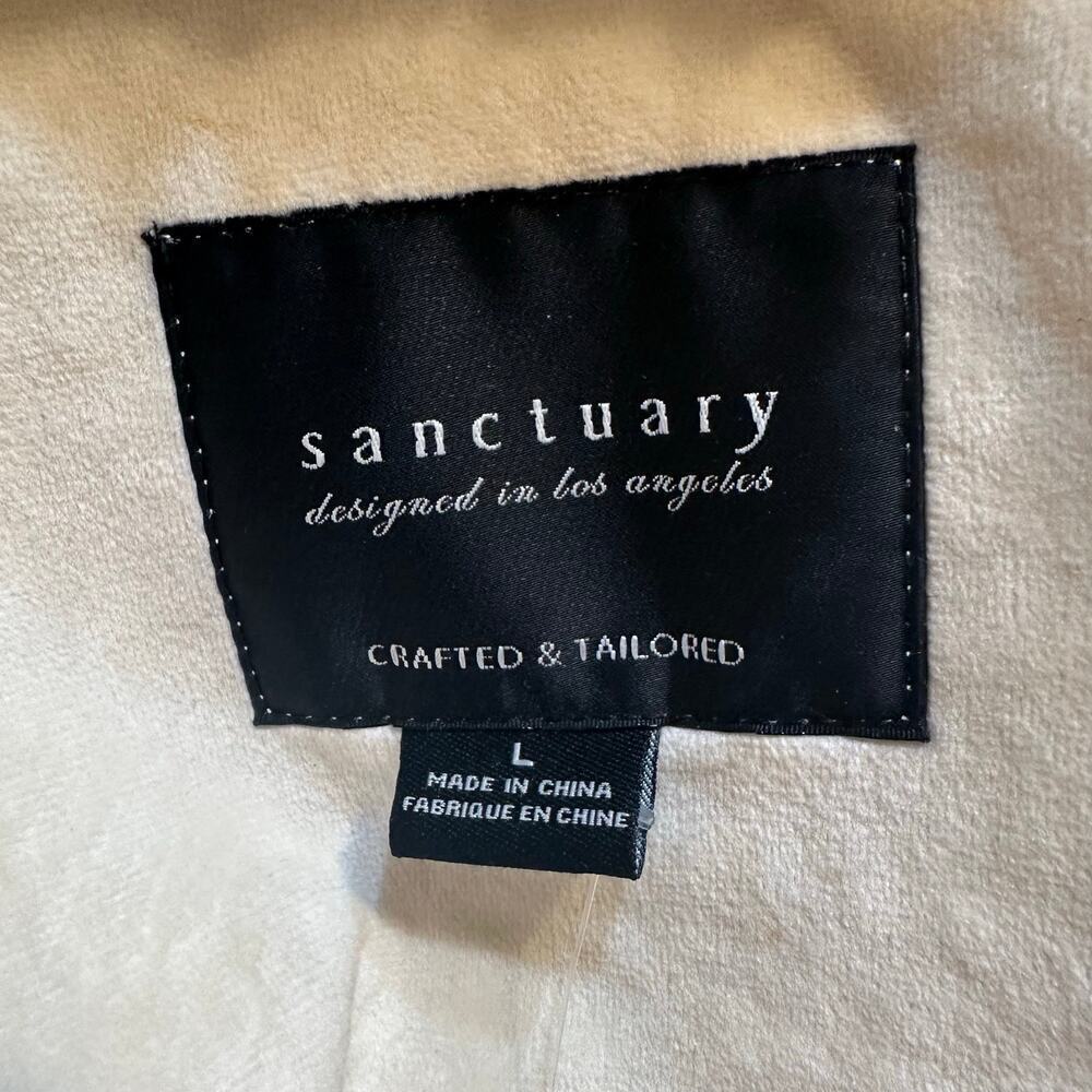 Sanctuary Cream Sherpa Teddy Oversized Shacket Jacket Size L - Picture 7 of 7